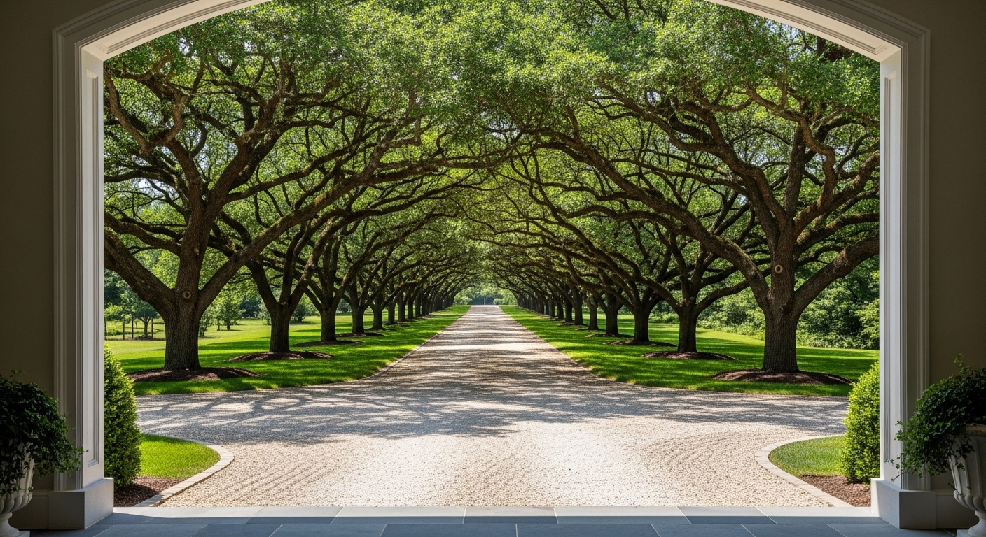 Suburban London home with gated driveway in a tree-lined street