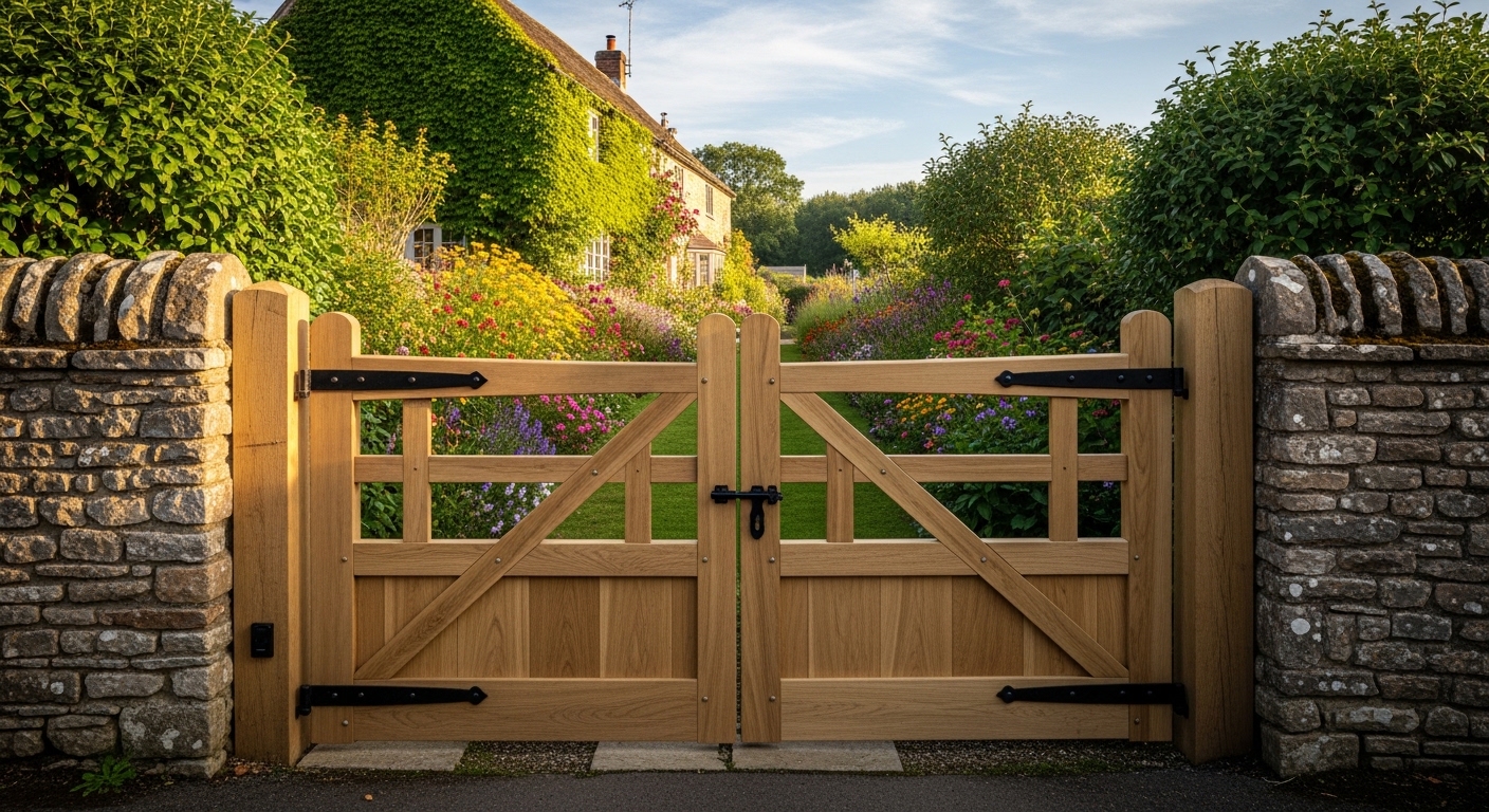 The Best Wood for Driveway Gates in the UK: Iroko, Oak, Cedar, and Accoya Compared