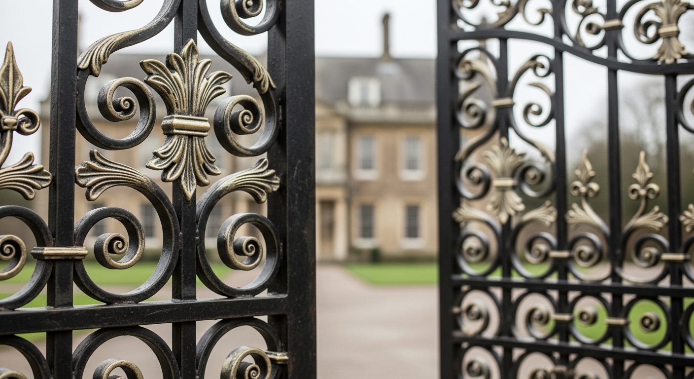 Close-up of hardwood timber grain suitable for driveway gates