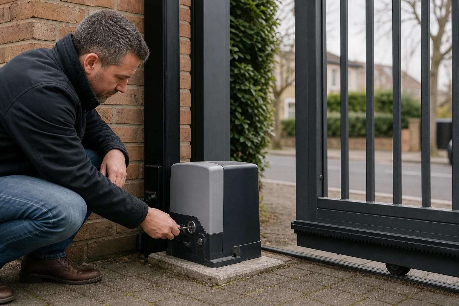 How to Manually Open an Electric Gate During a Power Cut